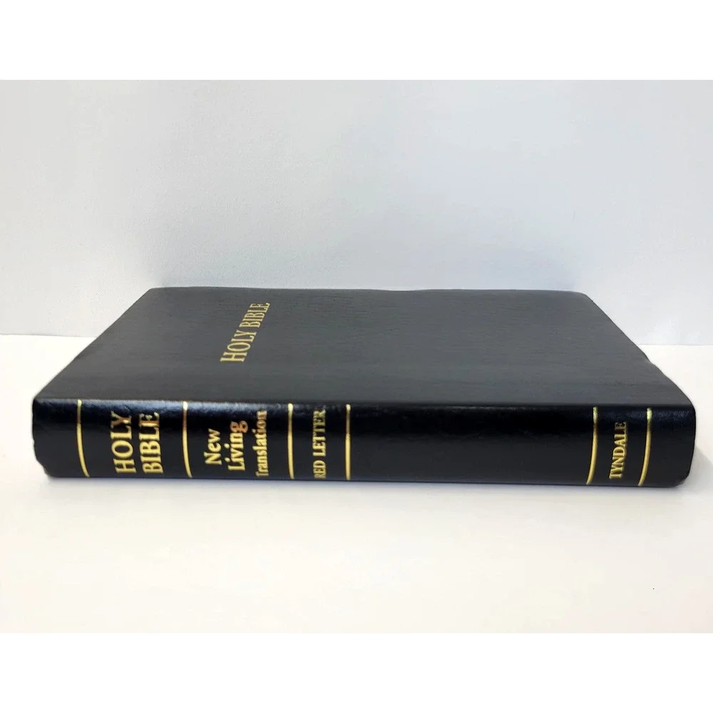 Holy Bible NLT Gift & Award Edition‎ Tyndale Black Leather Red Letter Book